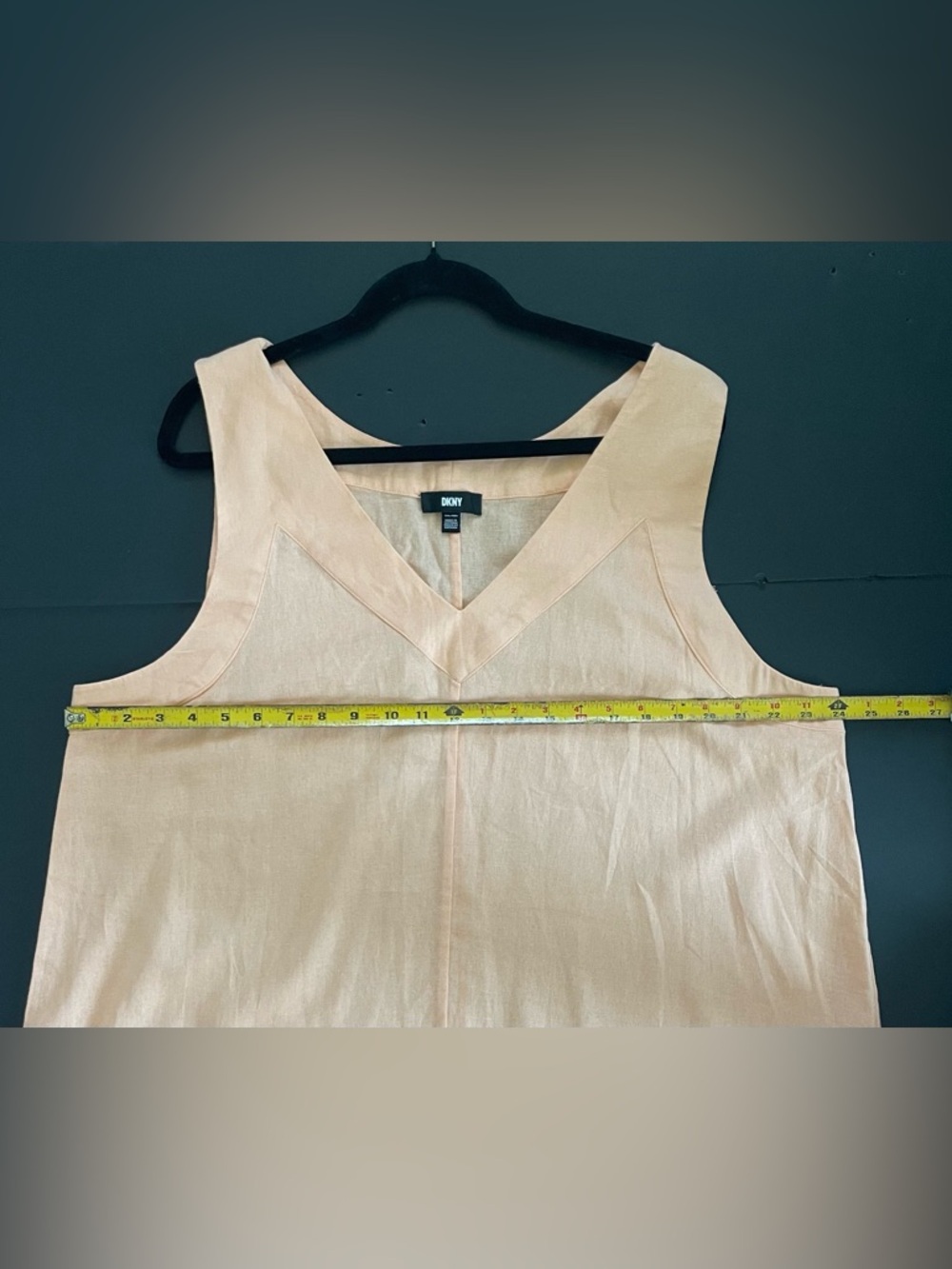 DKNY Women’s Sleeveless Linen Viscose Dress Peach Salmon Sz Plus XXL  Maxi - Picture 5 of 7